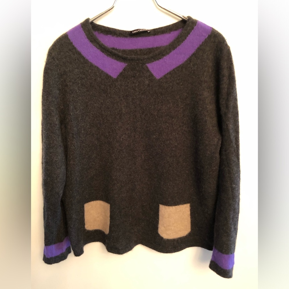 Luisa Cerano Colourblock Cashmere sweater M/L